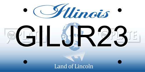 GILJR23 Illinois License Plate