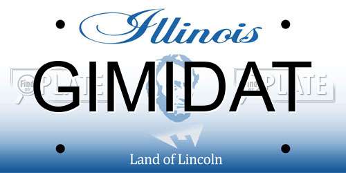 GIMIDAT Illinois License Plate