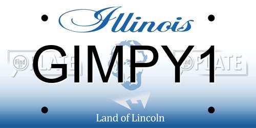 GIMPY1 Illinois License Plate