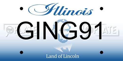 GING91 Illinois License Plate