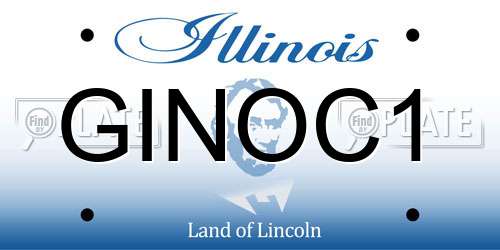 GINOC1 Illinois License Plate
