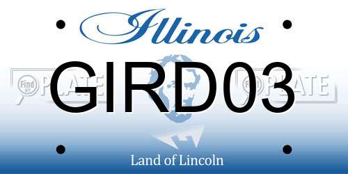GIRD03 Illinois License Plate