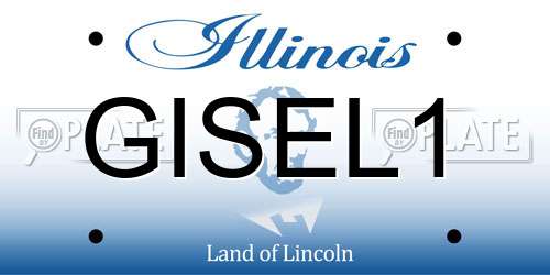 GISEL1 Illinois License Plate