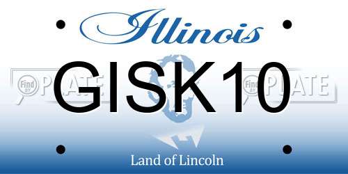 GISK10 Illinois License Plate