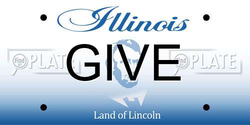 GIVE Illinois License Plate