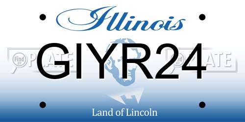 GIYR24 Illinois License Plate