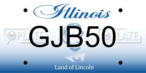GJB50 Illinois License Plate