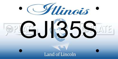 GJI35S Illinois License Plate