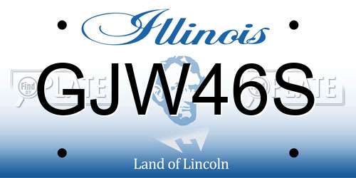 GJW46S Illinois License Plate