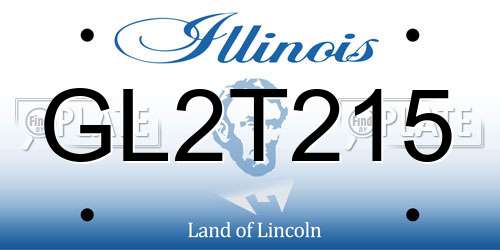 GL2T215 Illinois License Plate
