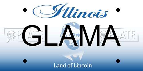 GLAMA Illinois License Plate