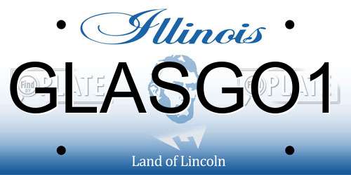 GLASGO1 Illinois License Plate