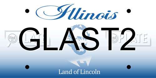 GLAST2 Illinois License Plate