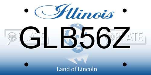 GLB56Z Illinois License Plate