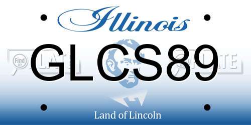 GLCS89 Illinois License Plate