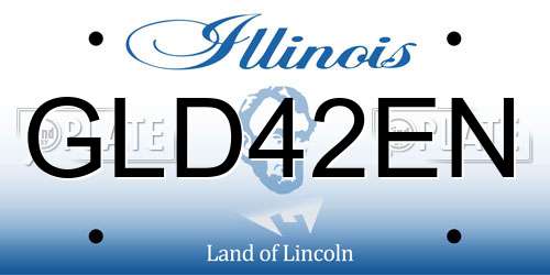 GLD42EN Illinois License Plate