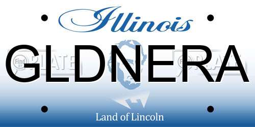 GLDNERA Illinois License Plate
