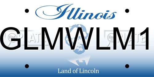 GLMWLM1 Illinois License Plate