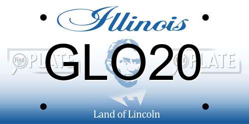 GLO20 Illinois License Plate