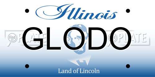 GLODO Illinois License Plate