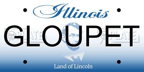 GLOUPET Illinois License Plate