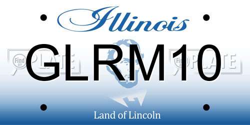 GLRM10 Illinois License Plate