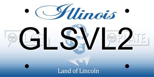 GLSVL2 Illinois License Plate