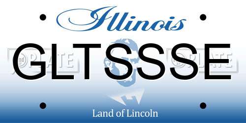 GLTSSSE Illinois License Plate