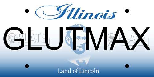 GLUTMAX Illinois License Plate