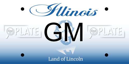 GM Illinois License Plate