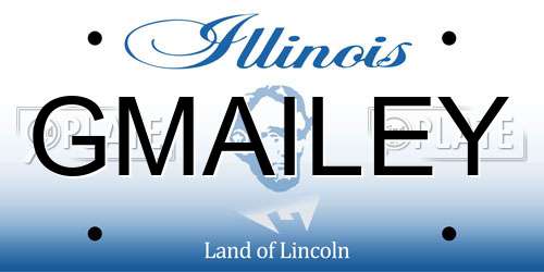 GMAILEY Illinois License Plate