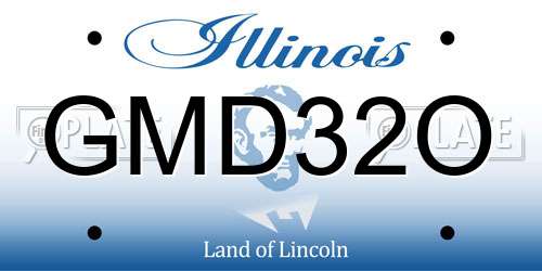 GMD32O Illinois License Plate