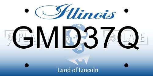 GMD37Q Illinois License Plate