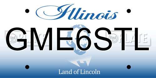 GME6STL Illinois License Plate