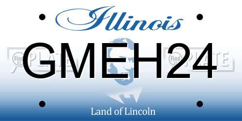 GMEH24 Illinois License Plate
