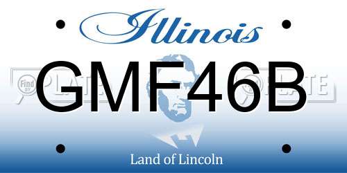 GMF46B Illinois License Plate