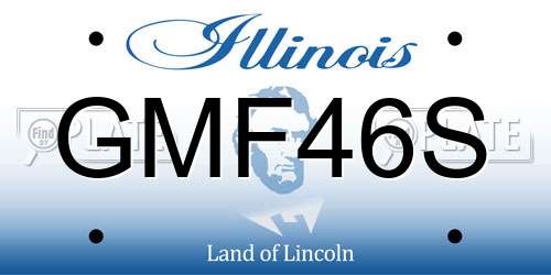 GMF46S Illinois License Plate