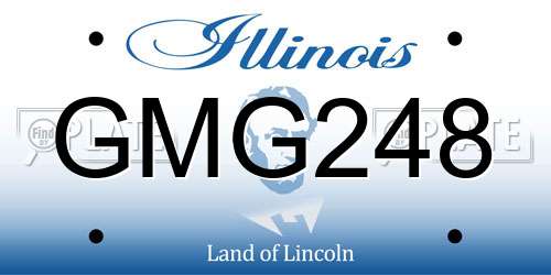 GMG248 Illinois License Plate