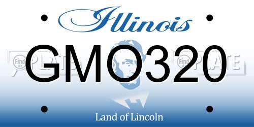 GMO320 Illinois License Plate