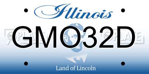GMO32D Illinois License Plate