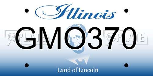 GMO370 Illinois License Plate