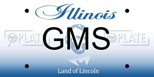 GMS Illinois License Plate