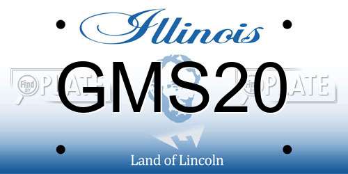 GMS20 Illinois License Plate