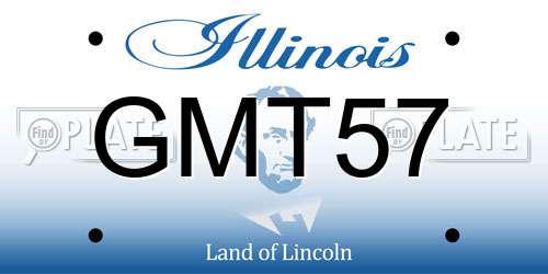 GMT57 Illinois License Plate