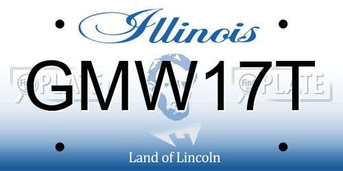 GMW17T Illinois License Plate