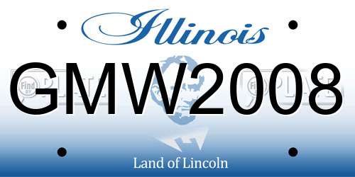 GMW2008 Illinois License Plate