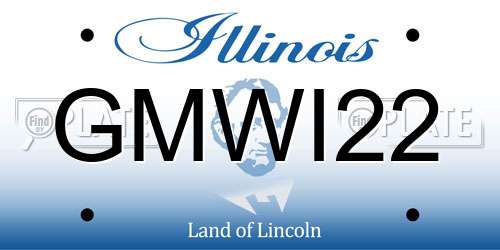 GMWI22 Illinois License Plate