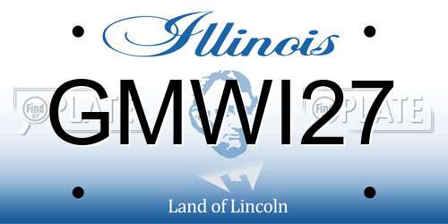 GMWI27 Illinois License Plate