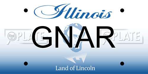 GNAR Illinois License Plate