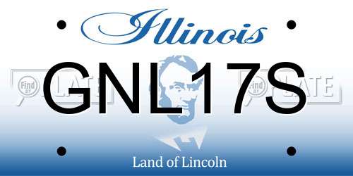GNL17S Illinois License Plate